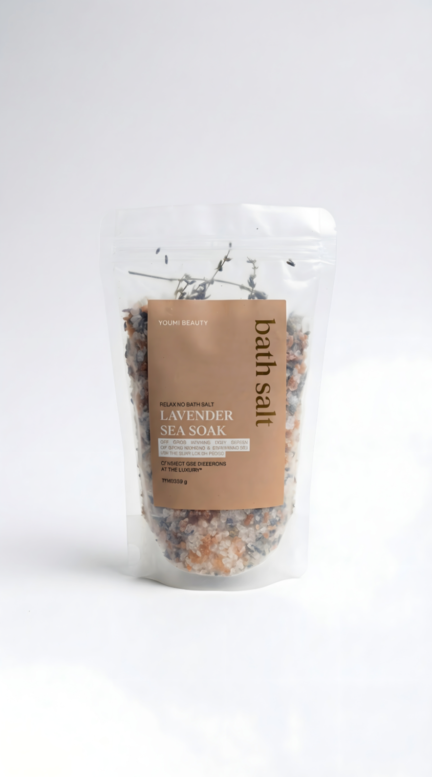 HIMALAYAN LAVENDER BATH SALTS – RELAXING LAVENDER SEA SOAK (500G)